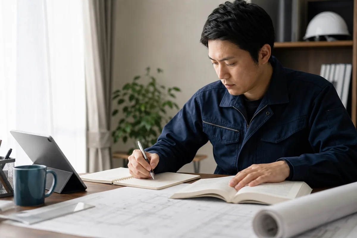 施工管理技士の通信講座を比較｜独学サポートと能センを5項目で確認の比較ポイントを整理した図解